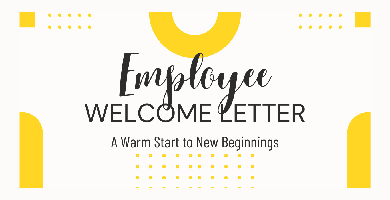 Employee Welcome Letter